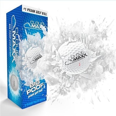 Prank Golf Balls - Funny Exploding Golf Ball Trick - Gag Golfing Gifts for Men W
