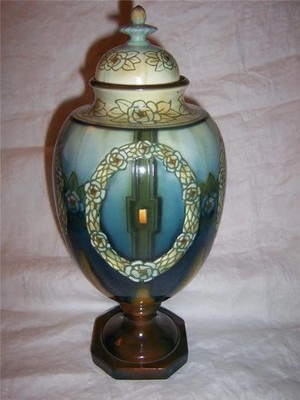 ~RAR~ Antike Jugendstil Royal Bonn große Deckeldose/Urne um 1890-1910