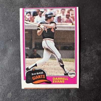 1981 Topps Baseball Card #648 Oddball Darrell Evans San Francisco Giants MC(DE4)