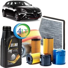 Kit Tagliando Alfa Giulietta 1.4 Tb + 4 Lt Selenia 5w40 K Pure Energy Multiair - Miniatura 1