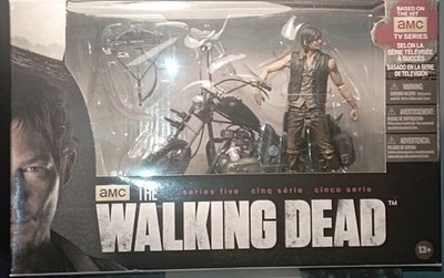 The Walking Dead Daryl Dixon with Chopper Deluxe Box McFarlane AMC NEU MIB Rare