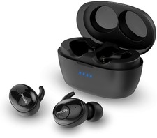 Philips T3215 Wireless in-Ear Earbuds Black color, open box 