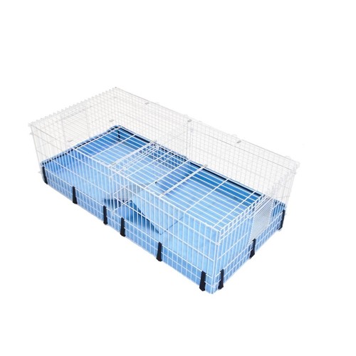 Large Double Guinea Pig Cage with Canvas Liner - Suitable for Indoor & Outdoor - Picture 10 of 23