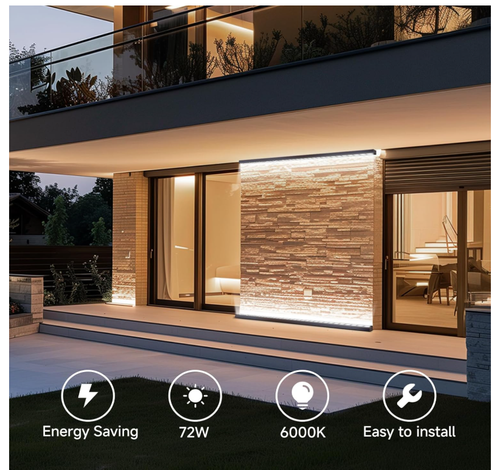 Wall Washer Light Real 72W LED 6000K Daylight Wall Wash Lighting, IP66 Waterproo - Picture 7 of 8