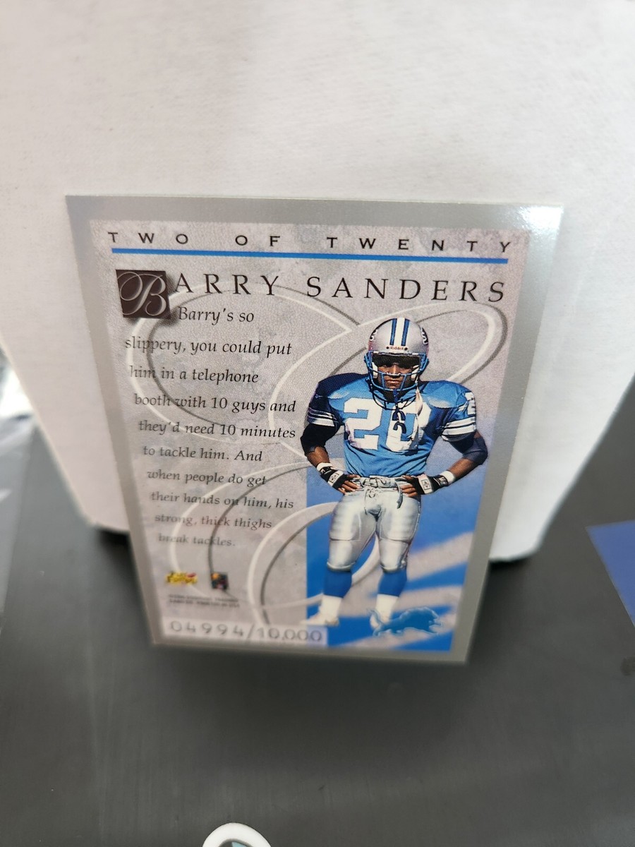 1996 Donruss Elite Series /10000 Barry Sanders #2 HOF DVS 691 | eBay
