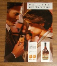 Seltene Werbung BAILEYS Original Irish Cream - Zeit für Gefühle 1987