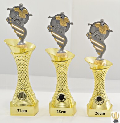 Fußball Trophäen komplette 3er Serie oder Einzeln mit Wunschbeschriftung