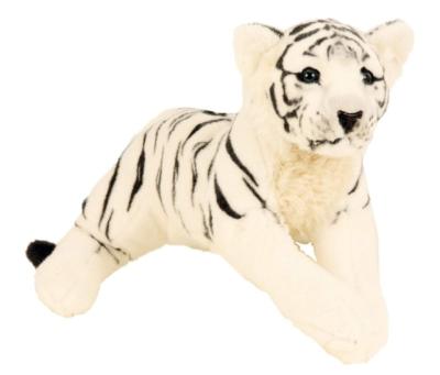 Plüschtier XL Weisser Tiger 60 cm Kuscheltier Softtier Stofftier Raubkatze