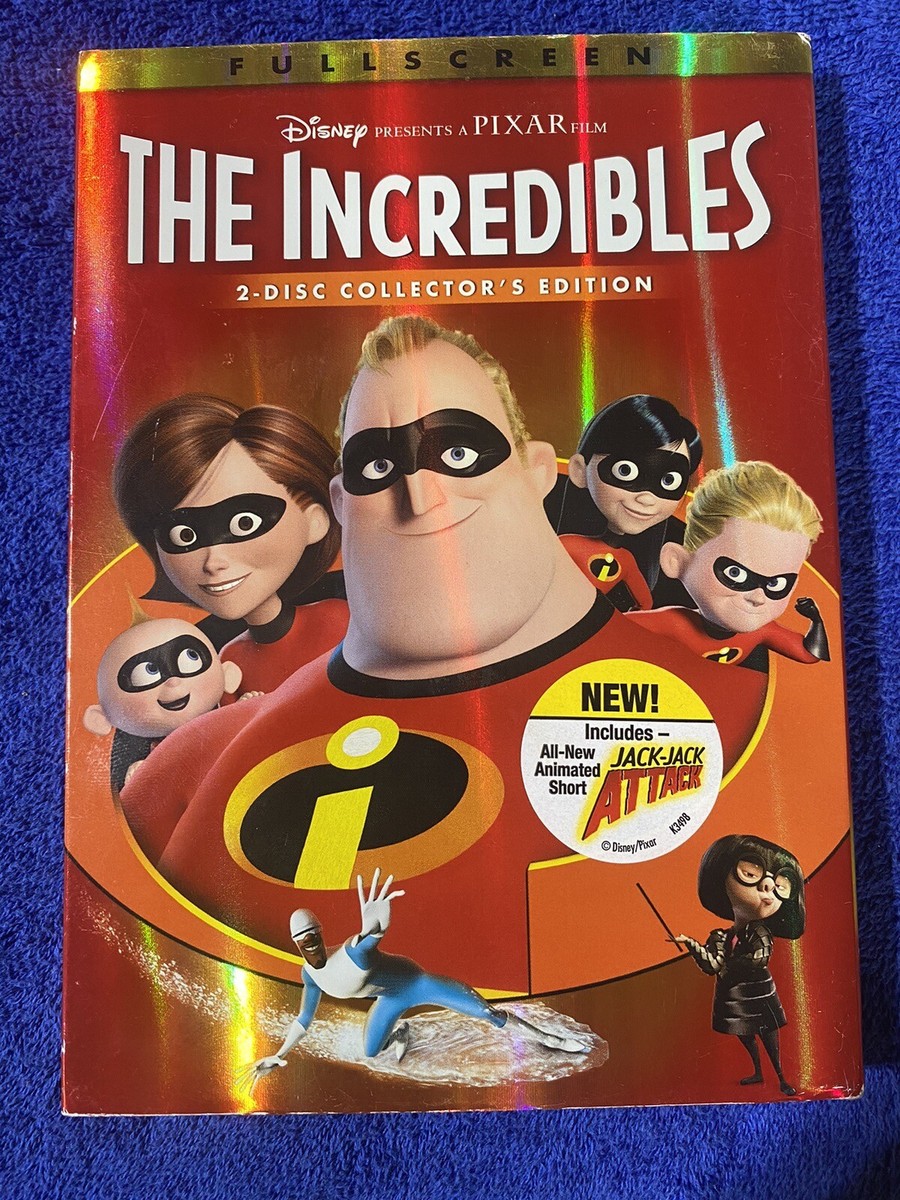 The Incredibles DVD 2-Disc Set Fullscreen Collectors Edition w