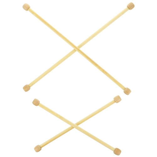4 Pcs Bamboo and Wood Hanging Rod Accessories Tapestry Poles for