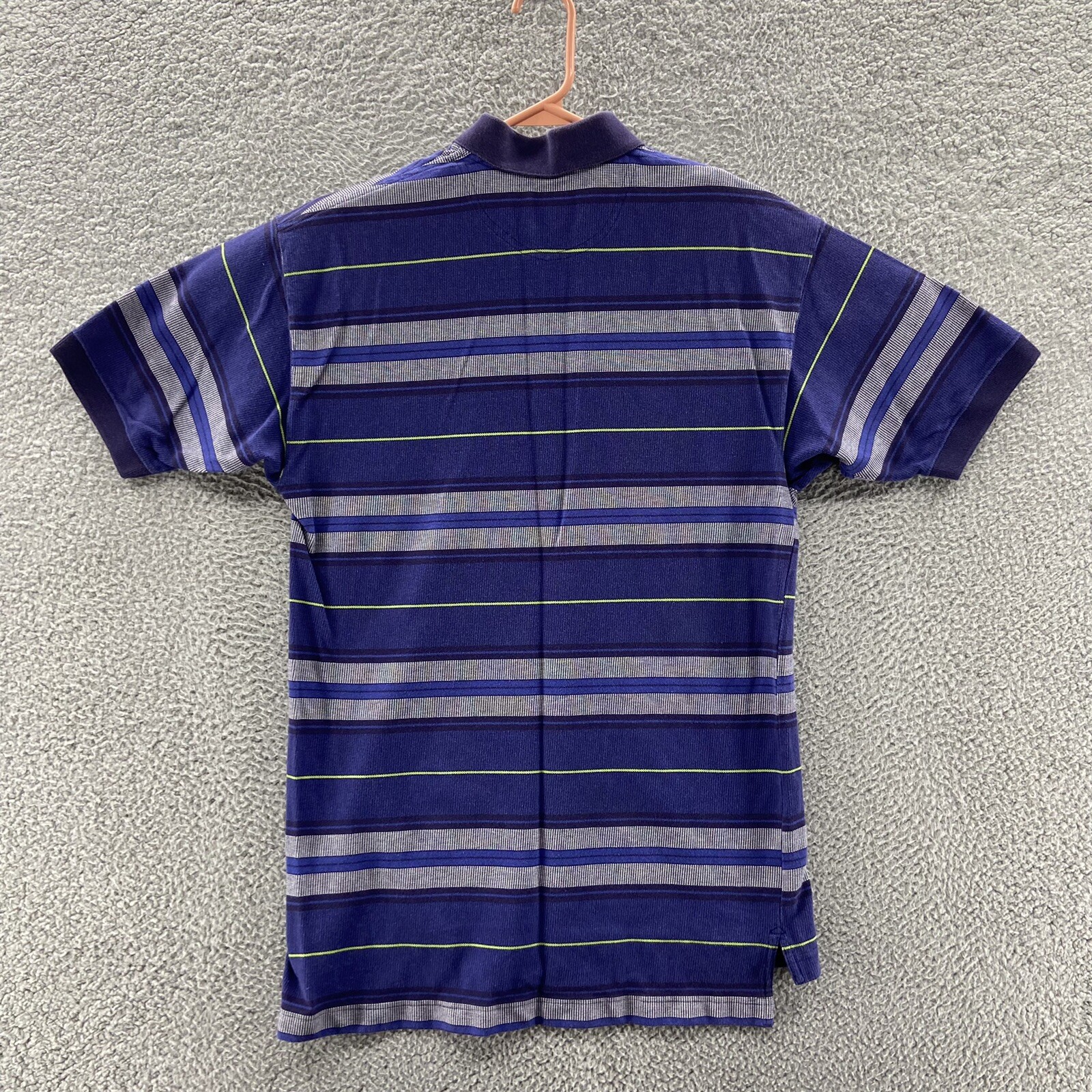 VINTAGE Field Gear Polo Shirt Mens Large Striped Golf… Gem