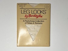 Vintage Leg Looks by Burlington 387 Cream Smoke Sandalfoot S Pantyhose