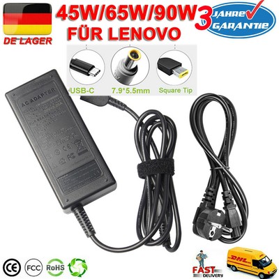 45W/65W/90W 20V Laptop Netzteil Ladegerät für Lenovo ThinkPad, Ideapad,Yoga,IBM