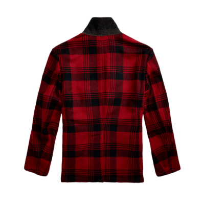 Ralph Lauren RRL Red Black Plaid Wool Sportcoat Jacket Ralph Lauren RRL Red Black Plaid Wool Sportcoat Jacket