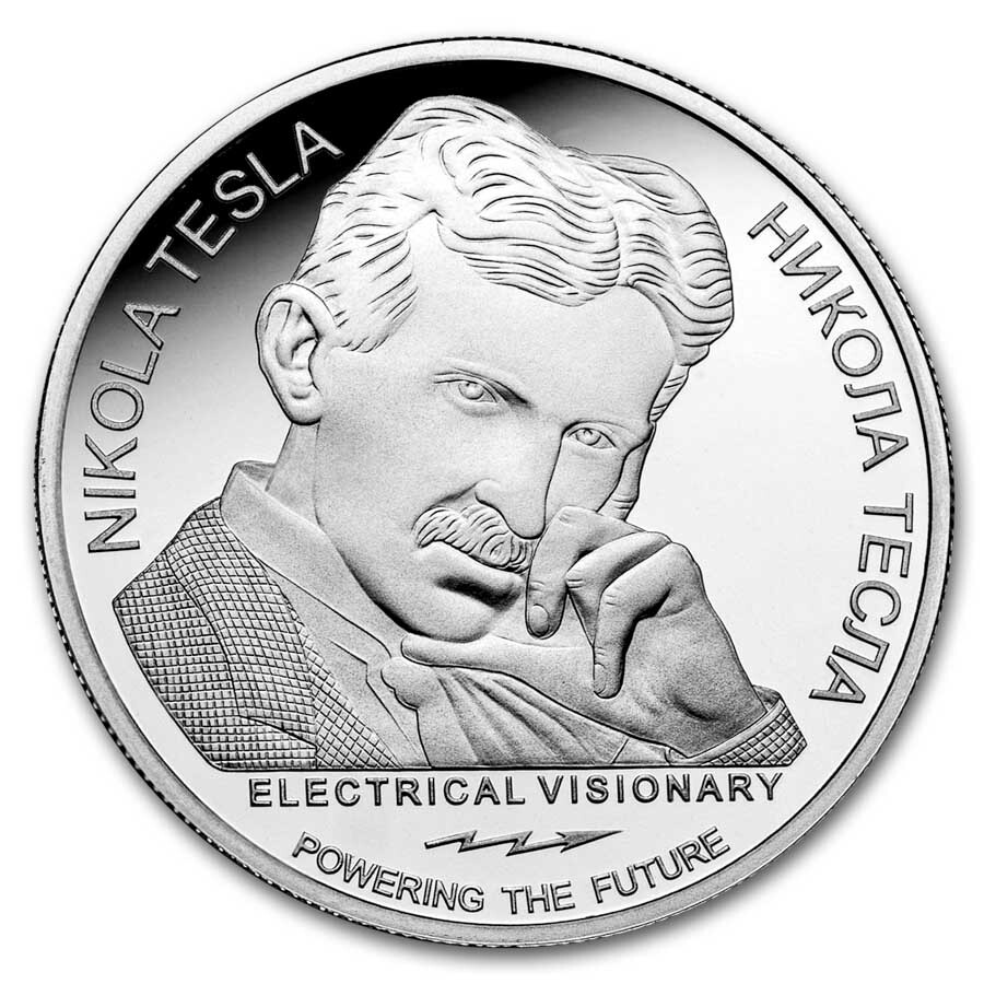 2023 Serbia 1 oz Proof Ag 100 Dinar Tesla: Tesla Coil | eBay
