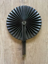 Victorian Folding Fan   Mourning Fan   Macabre   Oddities   Funeral Fan   Widow