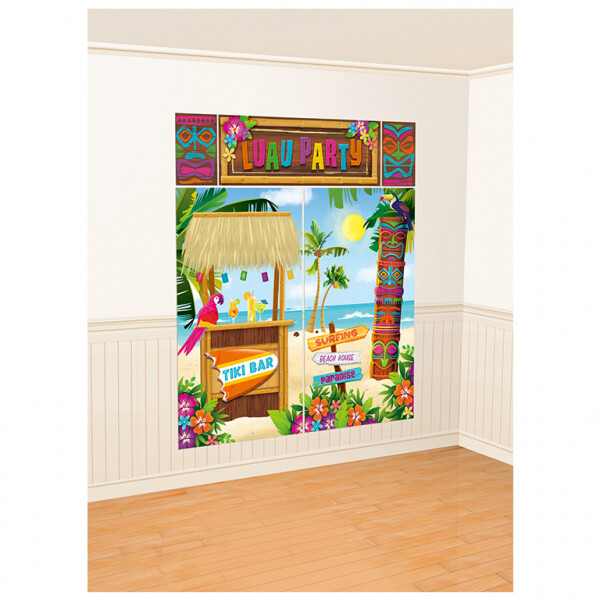 Amscan Rainbow Bright Birthday Party Decorations - 12-Piece Wall Decorating Kit With Chevron, Stripes & Polka Dots - View #9