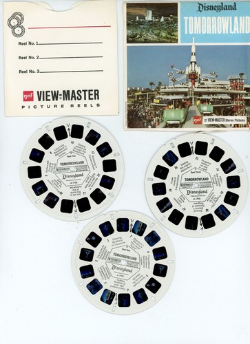De colección View-Master Carretes Disneyland Tomorrowland Paquete A179 Anaheim CA - Imagen 2 de 3