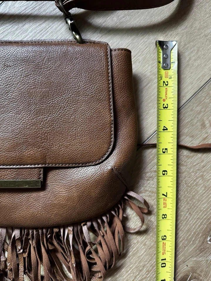 Bolso Bandolera Madden Girl Marrón Flecos Cuero Sintético Foto 2 de 4