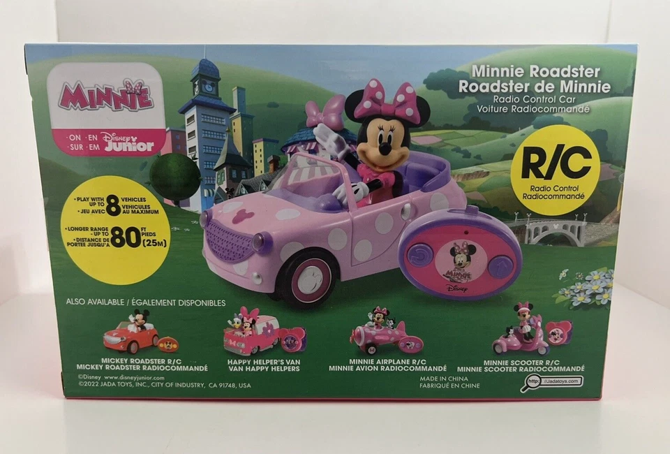 DISNEY JUNIOR MINNIE MOUSE ROADSTER R/C CONTROL REMOTO COCHE ROSA JADA JUGUETES ¡NUEVO!! Foto 3 de 4