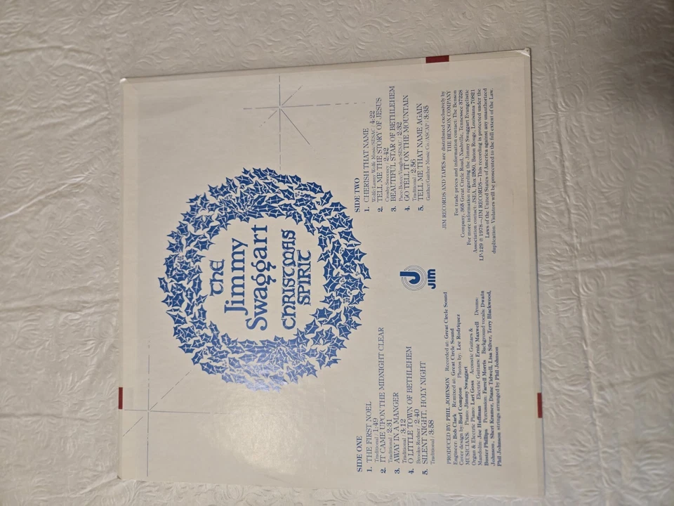 Jimmy Swaggart Christmas Spirit LP 1978 OUT OF PRINT Foto 2 de 4