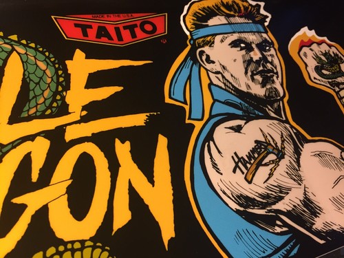 Double Dragon Dedicated Arcade Marquee 23.5" x 8" - Picture 4 of 5