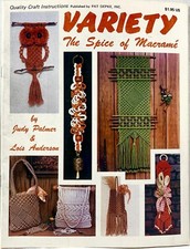 1978 Pat Depke Variety The Spice Of Macrame Pattern Book 30 Designs Vintag 16583