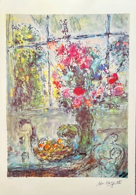 Marc Chagall FRUITS & FLOWERS Facsimile Signed Limited Edition