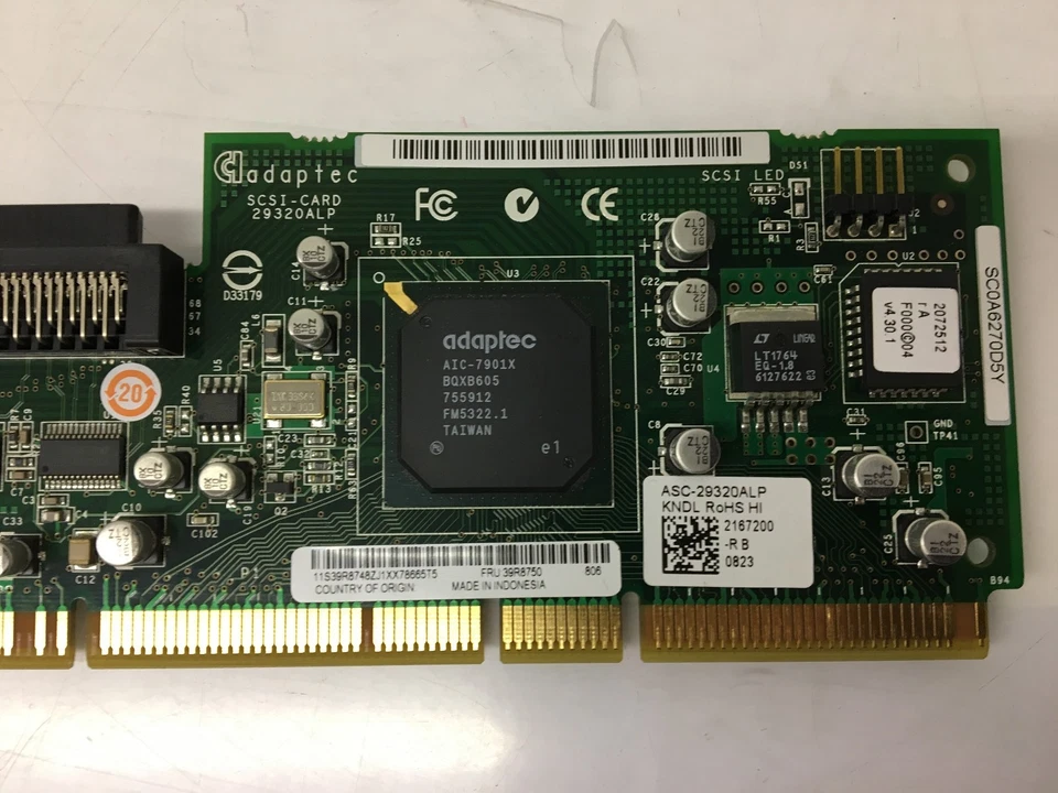 Adaptec SCSI-Card 29320ALP *USED* - Image 2 of 3