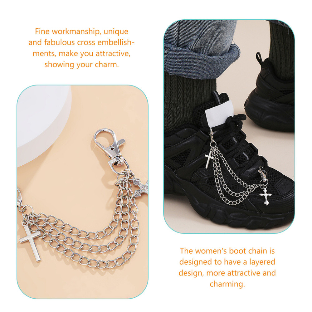 2pcs DIY Fashionable Decorative Boot Chains Shoelaces Charm eBay