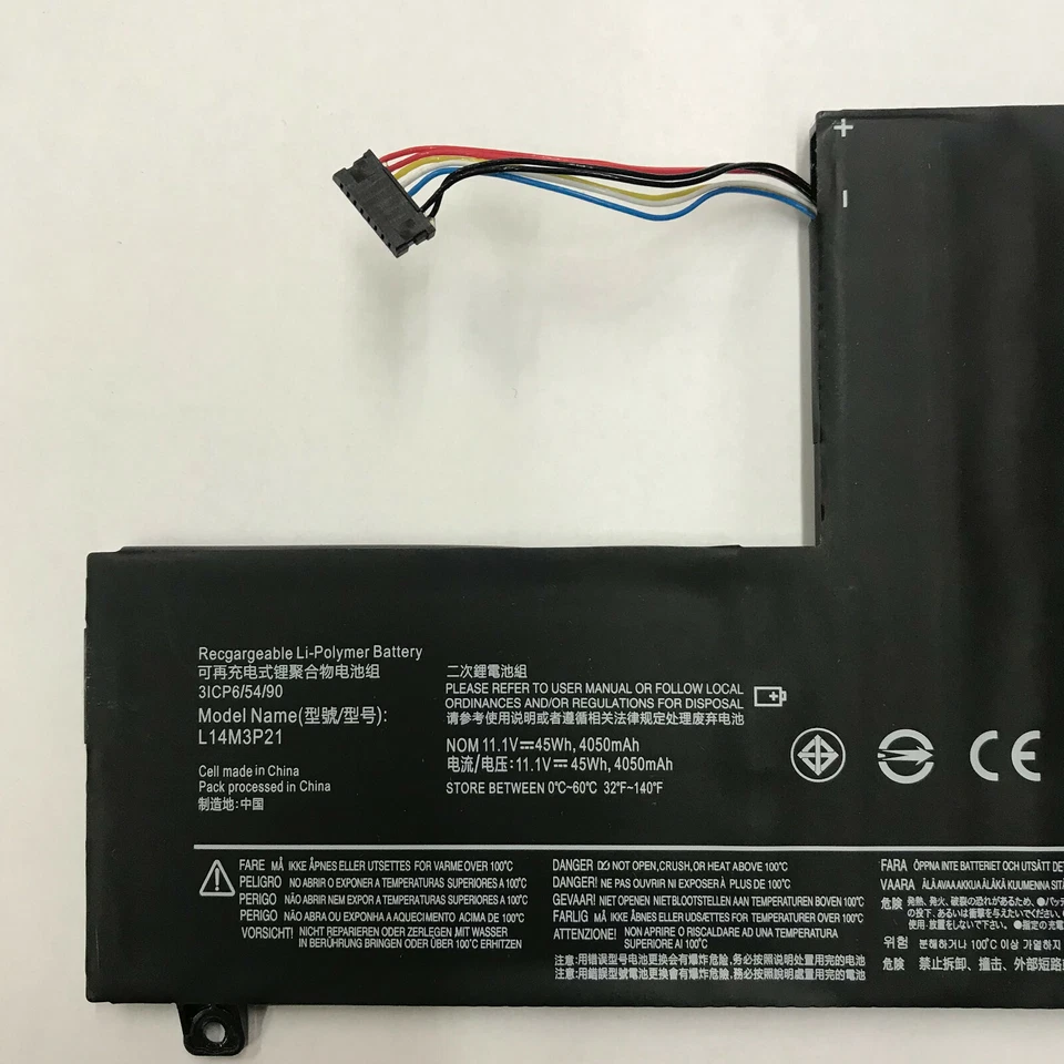 Аккумулятор для ноутбука Lenovo Flex3 - 1470 L14M3P21 11,1 В 45 Втч 4050 мАч - Изображение 4 из 4