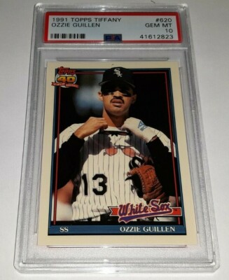 1991 Topps Tiffany #620 Ozzie Guillen Card Graded PSA 10 Gem Mint Pop 4 