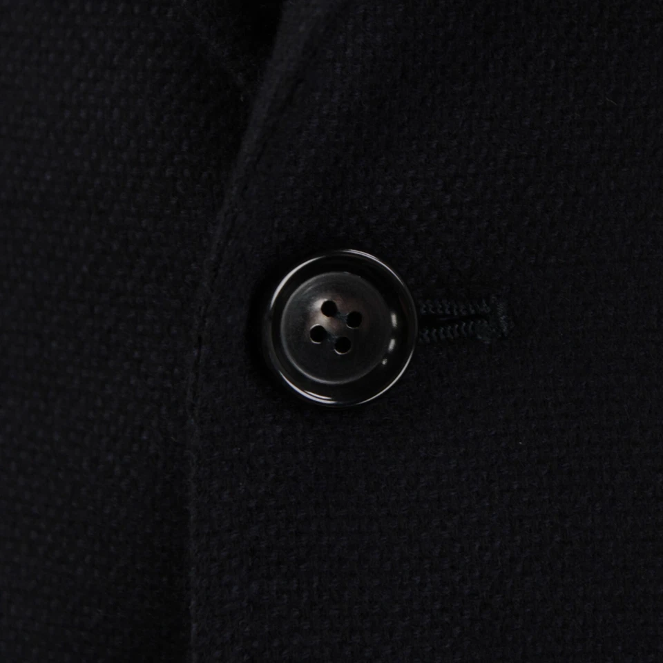 Abrigo deportivo Stile Latino nuevo con etiquetas de lana/cachemira talla 50R (40R EE. UU.) en azul oscuro liso Foto 2 de 4