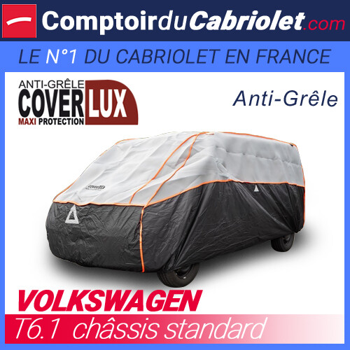 Housse Volkswagen T6.1 Coverlux bâche anti-grêle idéale pour le camping et l'hivernage