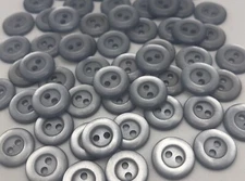 Vintage Cement Blue Gray 2-Hole Shirt Buttons 13mm Lot of 10 & 100 B26