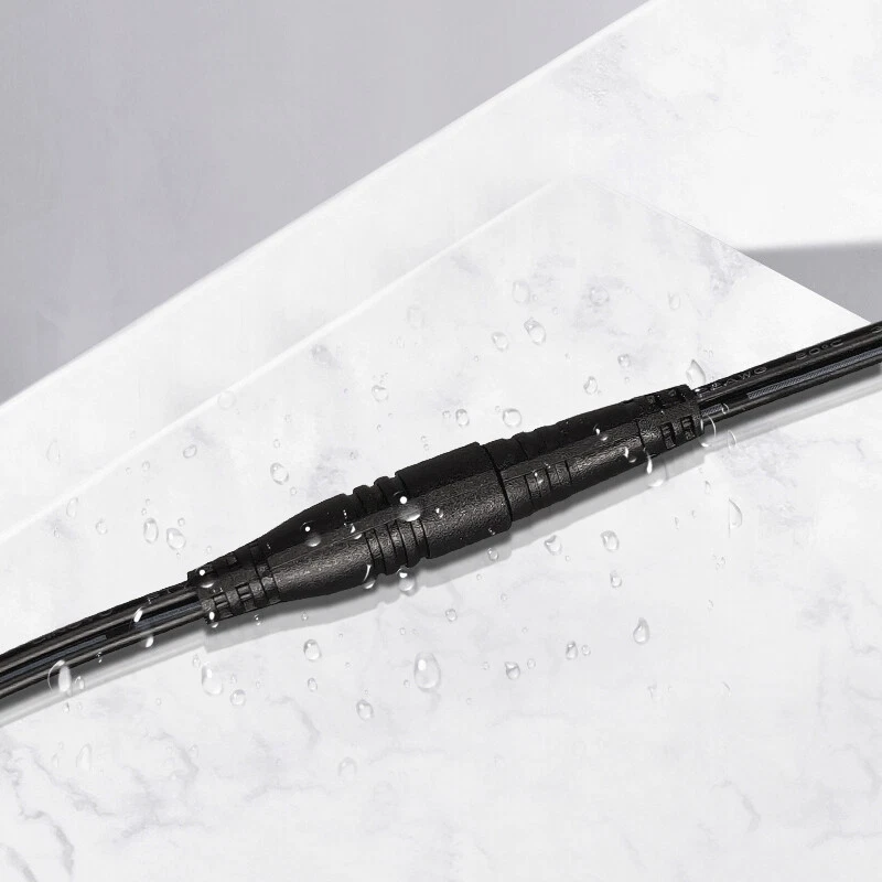 2 Pins 0.3mm² DC Waterproof Electrical Cable Wire Connector IP68 DC Power Cord - image 4 of 4