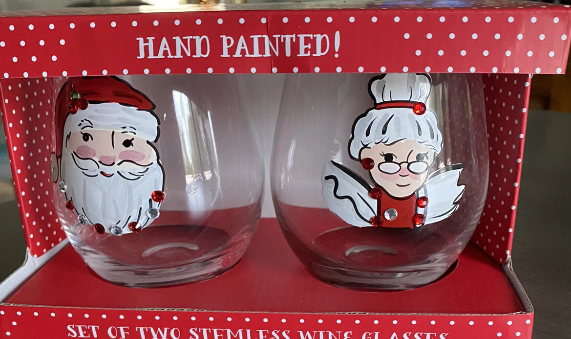 Peppermint Pine 22oz Stemless CHRISTMAS