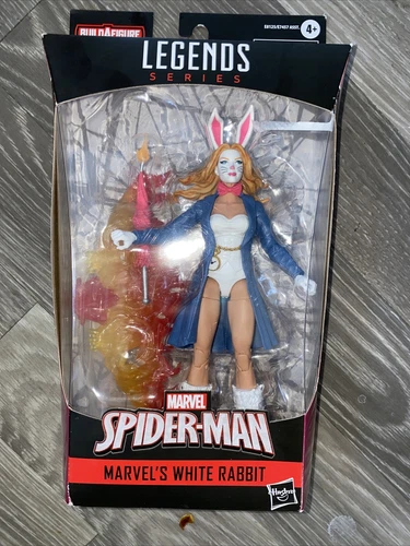 "Figura de acción Spider-Man Marvel Legends 6" conejo blanco y demoglin BAF - ¡NUEVA!