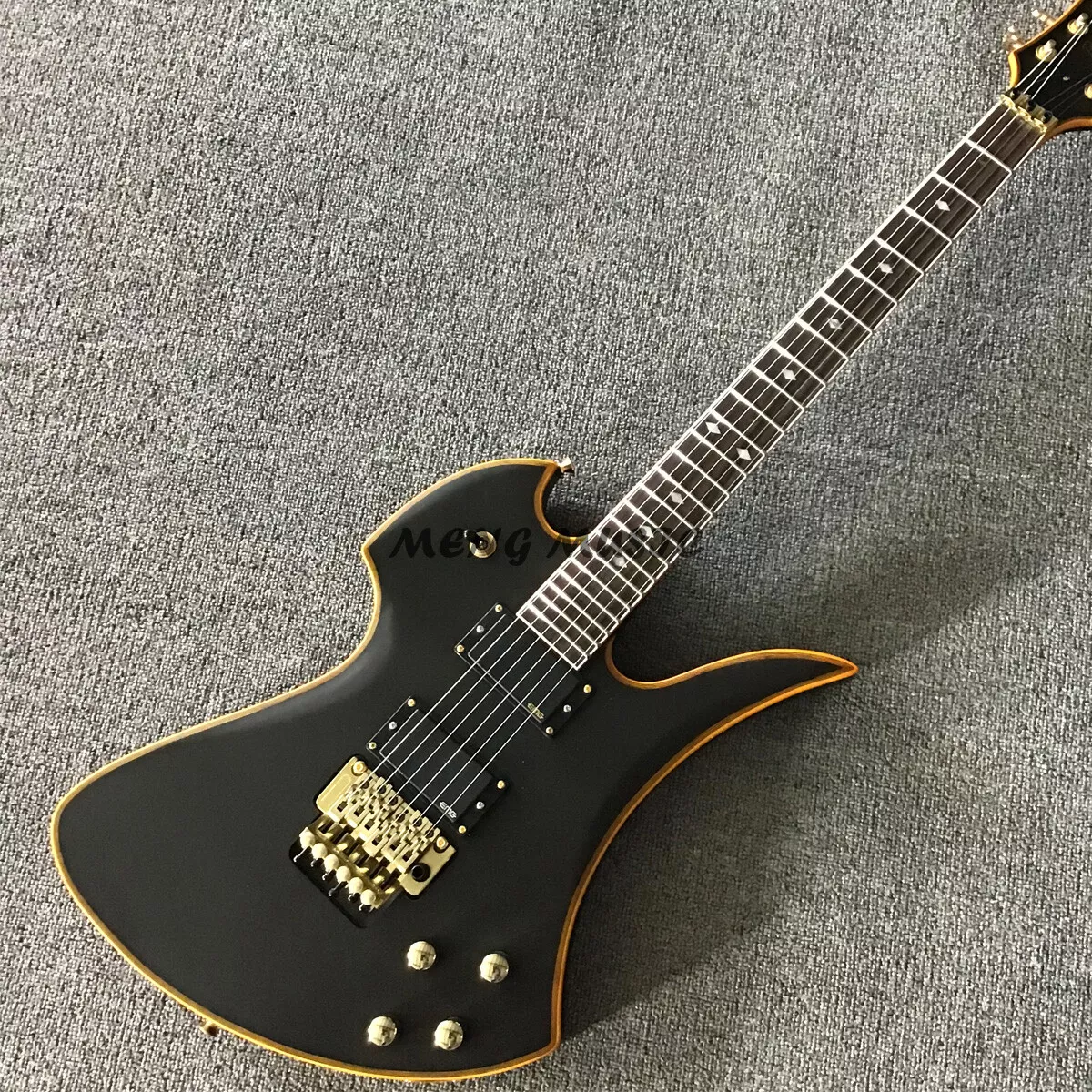 6-String Strange Shape Mockingbird Electric Guitar With Yellow
