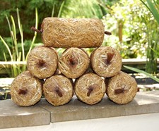 4 or 8 Pack of Barley Straw Logs - Natural Green Water Algae Treatment For Ponds