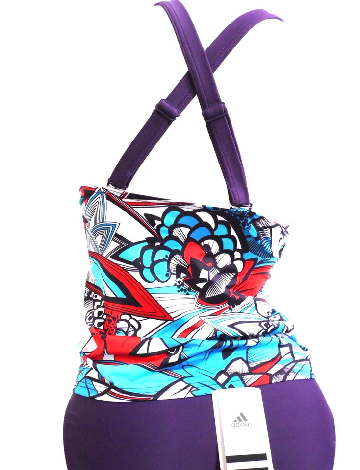 Adidas Damen Tankini / Bikini 2PC Wire Swimsuit lila- blau - rot 36 B Neu - Bild 4 von 4