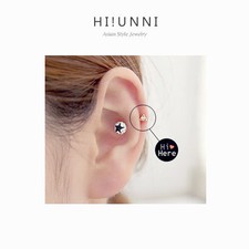16g Triangle cartilage earring, labret stud, helix conch tragus ear piercing,1pc