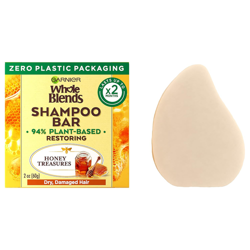 Whole Blends Restoring Shampoo Bar for Dry, Damaged Hair, Honey Treasures, 2 Oz,