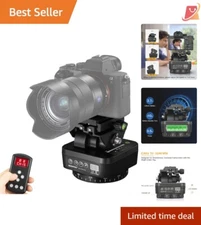 Motorized Panoramic Tripod Head Remote Control Smartphone DSLR Camcorder