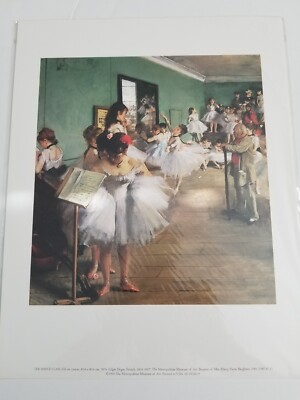 Edgar Degas ''The Dance Class'' Museum Print 1996 Unframed 14'' x 11'' NEW