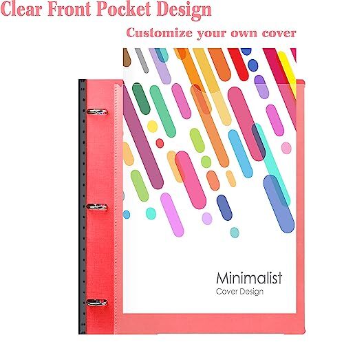 INFUN 1 Inch Telescoping 3 Ring Binder - 4PCS, Flexible Round Binder with - Picture 4 of 7