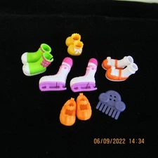 LaLaLoopsey Dolls Shoes 5 Pairs + Comb