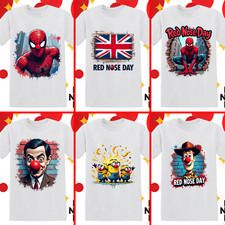 Red Nose Day 2026 Kids T-Shirts Boys Girls Cartoon Character T-shirt