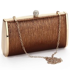 Women Evening Clutch Bags Metal Frame Evening Bag Night Purse Handbag Wedding...