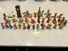 Large Lot of 32 Tails With Heart Mice Figurines By Enesco Great Christmas item